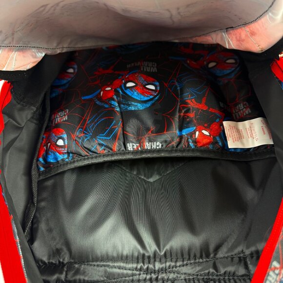 Spider-Man Kids Water Resistant 17'' Backpack With Flashing Lights/Padded Laptop - Picture 4 of 7